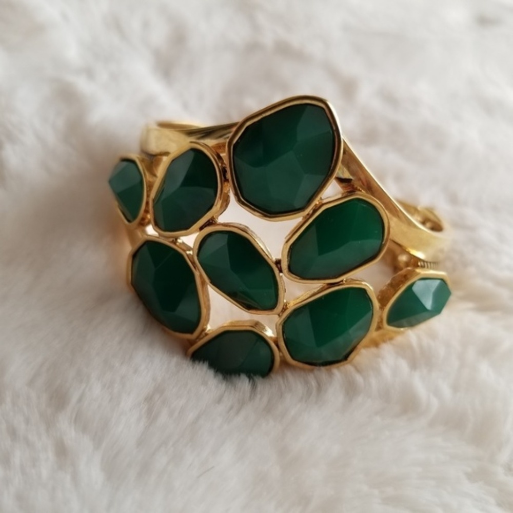 Elegant Gold Christmas or Fall Statement Bracelet